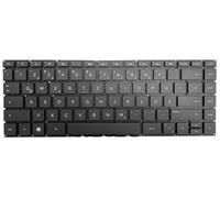 T-ProTek Tedesca - Tastiera nera, senza cornice, illuminazione compatibile per HP Pavilion 14-ab105TU P3D18PA