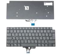 T-ProTek Tedesca - Tastiera nera senza cornice senza illuminazione compatibile per Dell Latitude 13 7320