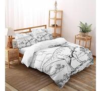 T-Rex_1 3 Pezzi Copripiumino Stampa animale animale di carteone animatoe 3D Microfiber with Pillow Case(s) Per Ragazzi E Ragazze King Size Double(200x200cm)
