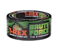 T-Rex Brute Force - Nastro adesivo Gaffer, resistente e ad alte prestazioni, retro impermeabile, 48 mm x 9,1 m, nero
