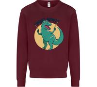 T-Rex Che Cosa Ora Divertente Dinosaur Uomo Felpa Maglione
