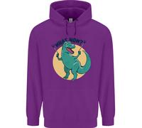 T-Rex Che Cosa Ora Divertente Dinosauro Uomo Felpa