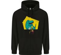 T-Rex Che Lotta Contro Un Teschio Di Dinosauro Felpa Uomo