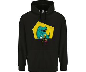 T-Rex Che Lotta Contro Un Teschio Di Dinosauro Felpa Uomo