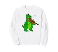 T-Rex Che Suona Il Violino, Dinosauro Divertente Felpa