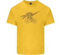 T- Rex Dino Riding A Bicicletta Ciclismo T-Shirt Ragazzi Ragazze