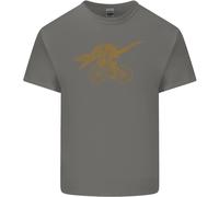T- Rex Dino Riding A Bicicletta Ciclismo T-Shirt Ragazzi Ragazze