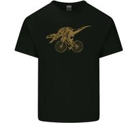 T- Rex Dino Riding A Bicicletta Ciclismo T-Shirt Ragazzi Ragazze