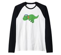 T-Rex Dinosaur Noise Canceling Cuffie Autismo Sensoriale Saf Maglia con Maniche Raglan