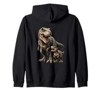 T-Rex Dinosauro Arte preistorica Bambini Uomini Donne Felpa con Cappuccio