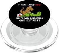 T-Rex Dinosauro CPR Infermiere Medico Divertente Uomo Donna PopSockets PopGrip per MagSafe