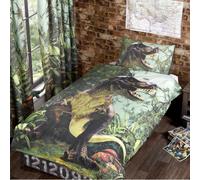 Dinosauro Singolo Copripiumino Set Nuovo Biancheria da Letto