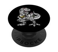 T-Rex Dinosauro Robot Fantascienza Fantasia Ragazzi Ragazze PopSockets PopGrip Adesivo