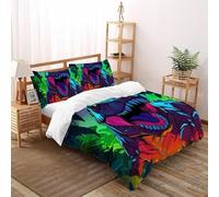 T-Rex dipinti Set Di Biancheria Da Letto Artee Copripiumino 2 Pezzi Comfort in Microfibra Per Coppia Adulti Doppia Con 2 Federe Double(200x200cm)