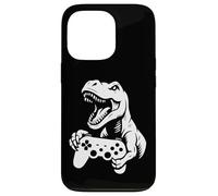 T Rex Gamer Controller Grafico Dinosauro Gaming Art Custodia per iPhone 13 Pro