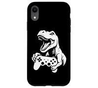 T Rex Gamer Controller Grafico Dinosauro Gaming Art Custodia per iPhone XR