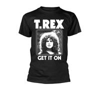 T. REX - GET IT ON BLACK T-Shirt Small