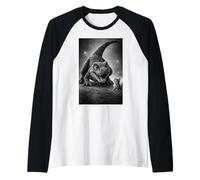 T-Rex giocoso e Piccolo Gattino, Amanti dei Gatti Dinosauri Maglia con Maniche Raglan