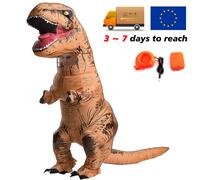 T-rex gonfiabile uit Tyrannosaurus Costume da dinosauro bambino bambini adulto gioco di ruolo Fancy Halloween Mascot Party Apparel