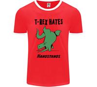 T- Rex Hates Handstands Divertente Dinosauri Uomo Suoneria T-Shirt