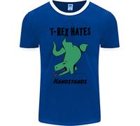 T- Rex Hates Handstands Divertente Dinosauri Uomo Suoneria T-Shirt