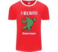 T- Rex Hates Handstands Ginnastica Dinosauro Uomo Ringer Fotl