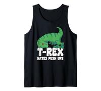 T-Rex Hates Push-up Gym braccia corte Dino Lover divertente TRex Canotta