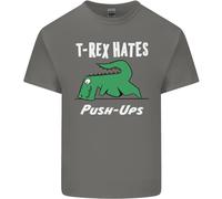 T- Rex Hates Push Ups Palestra Divertente Dinosauri T-Shirt Ragazzi Ragazze