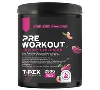 T-Rex Integratore Pre Workout con Creatina Taurina Citrullina e Vitamine in Polvere Gusto Pesca, 250g