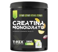 T-Rex Integratori Creatina Monoidrata - Integratore alimentare per massa muscolare e boost energetico pre workout (Tropical, 250 g (Confezione da 1))