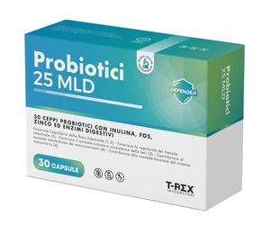 T-Rex Integratori Probiotici 25 MLD 30 capsule 30 pz Capsule