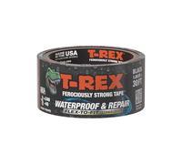 T-Rex Nastro impermeabile flessibile - Nastro adesivo impermeabile per riparazioni, perdite, toppe, estreme resistenza agli agenti atmosferici e ai raggi UV, nero, 4,8 cm x 9,1 m (confezione da 1)