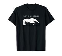 T-REX NO LIKE PUSH-UPS - Maglietta divertente per sollevamento pesi Maglietta