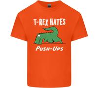 T-Rex Odia I Push Up Divertente Palestra Dinosauri Uomo Cotone T-Shirt Top