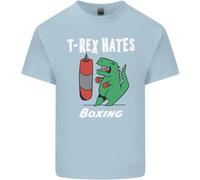 T-Rex Odia Il Pugilato Maglietta Divertente Sportiva MMA Per Bambini