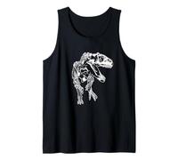 T-Rex Skeleton Dinosauro Halloween Costume Tyrannosaurus Rex Canotta