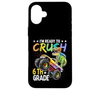 T Rex Sono pronto a distruggere il dinosauro Monster Truck di sesta elementare Custodia per iPhone 16 Plus