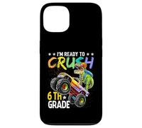 T Rex Sono pronto a distruggere il dinosauro Monster Truck di sesta elementare Custodia per iPhone 13