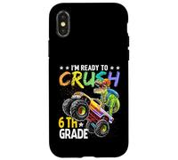 T Rex Sono pronto a distruggere il dinosauro Monster Truck di sesta elementare Custodia per iPhone X/XS