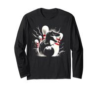 T-Rex - Spilli da bowling con dinosauri vintage Maglia a Manica