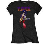 T-Rex - T-Shirt # Xl Black Femmina # Rockin'
