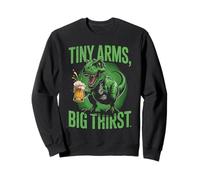 T-Rex Tiny Arms Big Thirst - Divertente scherzo sulla birra con dinosauri Felpa