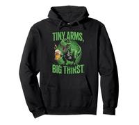 T-Rex Tiny Arms Big Thirst - Divertente scherzo sulla birra con dinosauri Felpa con Cappuccio