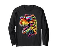 T-Rex Tyrannosaurus Rex Dinosauro Amo i Dinosauri Dino Maglia a Manica