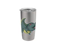 T Rex urla ai tempi primordiali Bicchiere termico in acciaio inox doppia parete