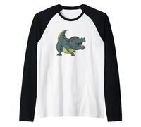 T Rex urla ai Tempi primordiali Maglia con Maniche Raglan