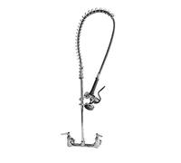 T&S Brass B-0133-CCB - Supporto da parete a molla pre-risciacquo, facile da installare, con ingressi maschio NPT da 20,3 cm e 12,7 mm