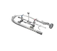 T&S Brass B-0133-CR-B - Supporto da parete per cartucce di ceramica pre-risciacquo, facile da installare, con staffa centrale da 20 cm