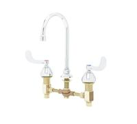 T&S Brass B-0867-04L - Rubinetto medico a collo di cigno rigido, con corpo nascosto da 30,5 cm