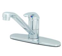 T&S Brass B-2731-LF15 Rubinetto monocomando con beccuccio da 9 pollici, base girevole, piastra da 10 pollici e dispositivo di flusso laminare VR 1.5 GPM